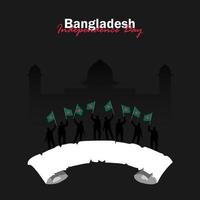 celebración del día nacional de bangladesh el 26 de marzo vector