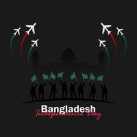 Celebration of Bangladesh national day on March 26 vector