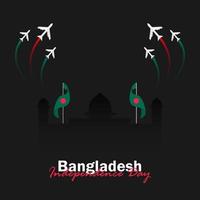 celebración del día nacional de bangladesh el 26 de marzo vector