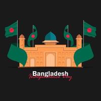 Celebration of Bangladesh national day on March 26 vector