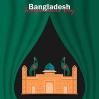 Celebration of Bangladesh national day on March 26 vector