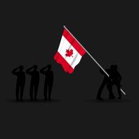 feliz día de canadá, día de la independencia de canadá. ilustración vectorial vector