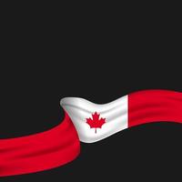 feliz día de canadá, día de la independencia de canadá. ilustración vectorial vector