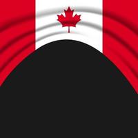 feliz día de canadá, día de la independencia de canadá. ilustración vectorial vector