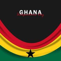 vector de la plantilla de diseño del día de la independencia de ghana