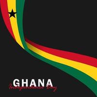 vector de la plantilla de diseño del día de la independencia de ghana