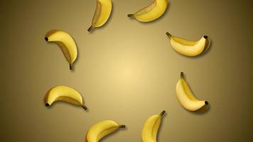 rotierende Bananen Motion Graphics Video