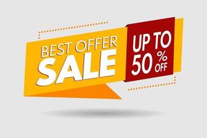 Sale banner template design. Special offer. Mega sale and Big sale for web and social media marketing best price in vector