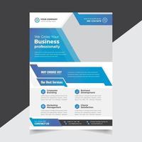 Corporate flyer template vector