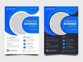 Corporate Conference Business flyer a4 template design layout set vector