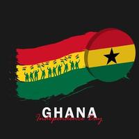 Vector of Independence Day Ghana design template