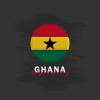 vector de la plantilla de diseño del día de la independencia de ghana