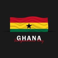 diseño de plantilla de vector de día de la independencia de ghana