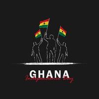 Ghana Independence Day Vector Template Design