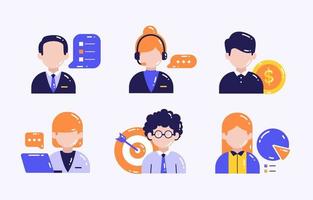 Business People Icon Set vector