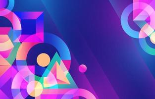 Geometric Abstract Shapes Background vector