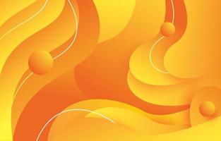 Abstract Wave Yellow Background vector