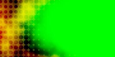 Dark Multicolor vector backdrop with circles.