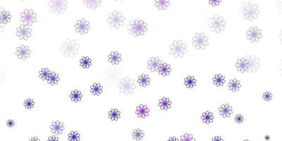 Light Purple vector natural backdrop with flowers.