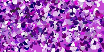 Light purple vector texture with memphis shapes.