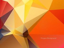 Abstract colorful triangular geometric crystal background vector