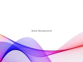 colorful wave style smooth modern background vector