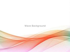 colorful dynamic wave style background design vector