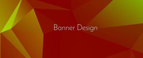 Fondo de banner de diseño decorativo geométrico elegante abstracto vector