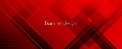 Abstract red modern decorative stylish wave banner background