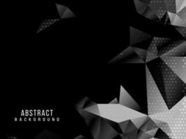 Dark geometric black abstract background elegent design pattern vector