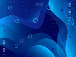 Abstract geometrical shape blue modern design vector