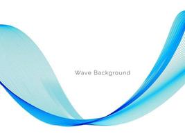 Fondo de onda azul elegante liso abstracto vector
