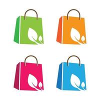 Eco bag logo images illustration vector