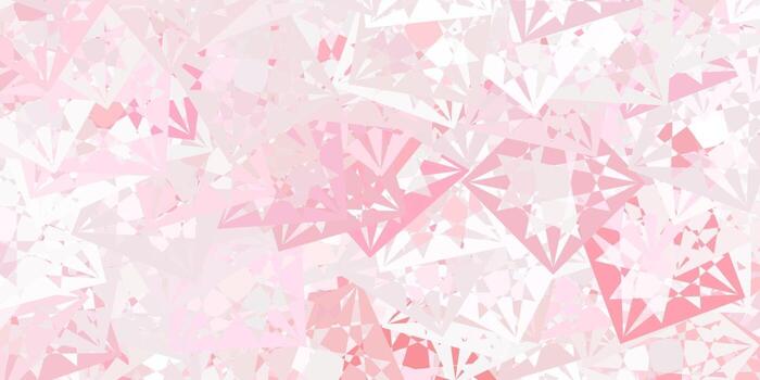 Light Red vector pattern with polygonal shapes.