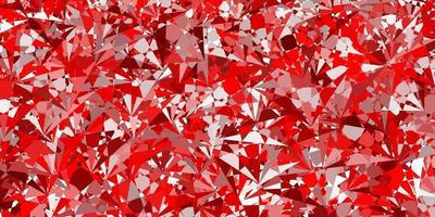 Light Red vector pattern with polygonal shapes.