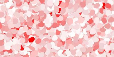 Light red vector pattern with abstract shapes.