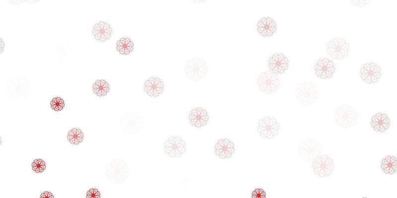 Light red vector natural backdrop with flowers.