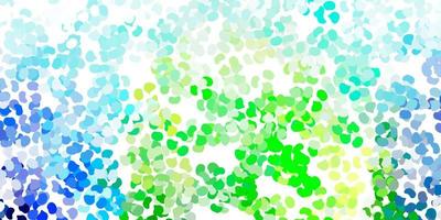 Light blue, green vector template with abstract forms.