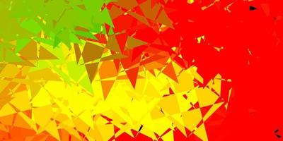 Light red, yellow vector background with polygonal forms.