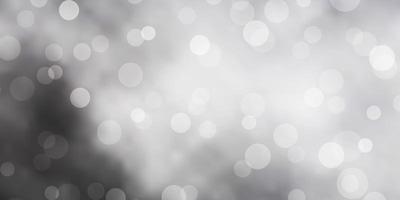 Light Gray vector background with circles.