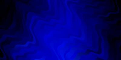 Dark BLUE vector pattern with curves.