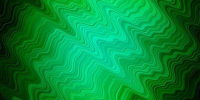 Telón de fondo de vector verde oscuro con líneas dobladas.