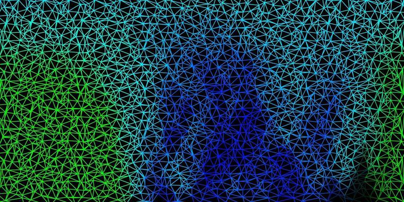 Light blue, green vector polygonal backdrop.