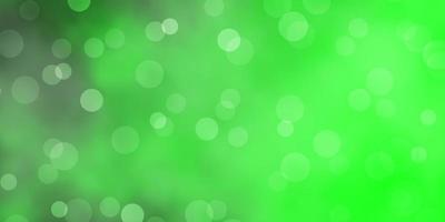 Light Green vector pattern with spheres.