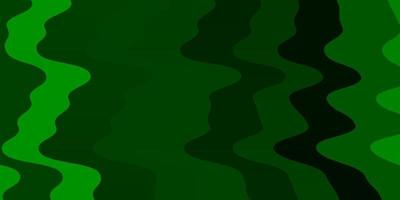 Light Green vector texture with curves.