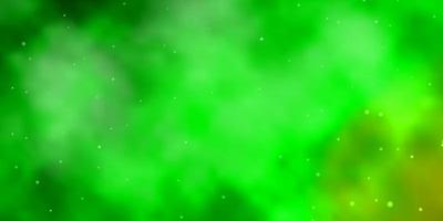 Light Green vector texture with beautiful stars.