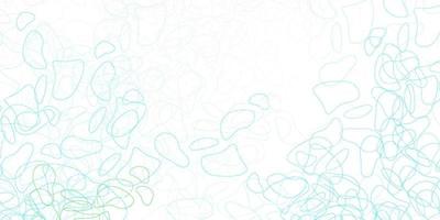 Light blue, green vector backdrop with chaotic shapes.