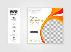 Modern Corporate Social Media Post Design vector