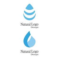 Diseño de ilustración de vector de plantilla de logotipo de gota de agua