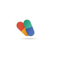 Medicine drug icon. flat style and colorful design, vector illustration